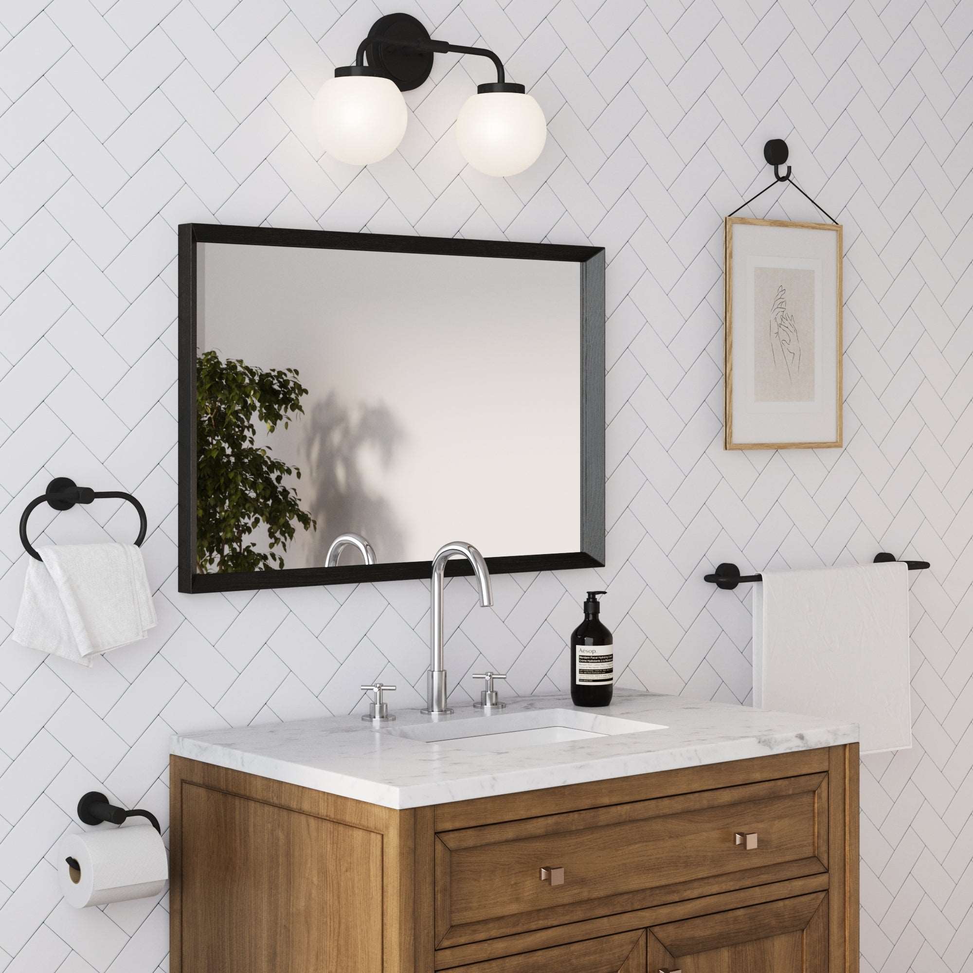 Metal 5-Piece Bath-in-a-Box Accessory Set